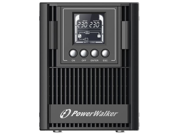 PowerWalker VFI 1000 AT FR - UPS - AC 80 - 300 V - 900 Watt - 1000 VA - 9 At - RS-232, USB - lähtöliittimet: 3