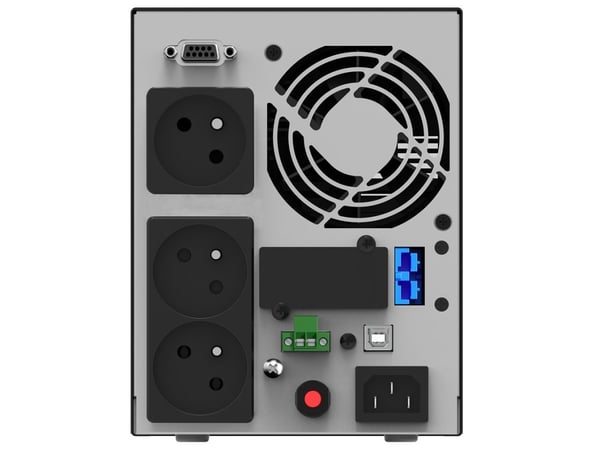 PowerWalker VFI 1000 AT FR - UPS - AC 80 - 300 V - 900 Watt - 1000 VA - 9 At - RS-232, USB - lähtöliittimet: 3