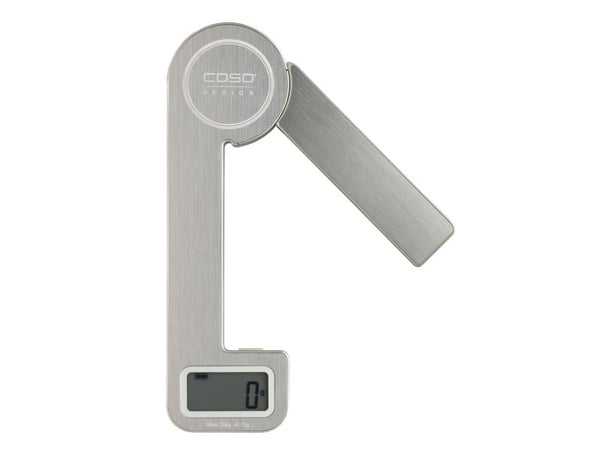 Caso KitchenEcostyle, Elektronisk köksvåg, 5 kg, 1 g, Rostfritt stål, Rostfritt stål, Bänkdiskmaskin