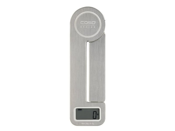 Caso KitchenEcostyle, Elektronisk kjøkkenvekt, 5 kg, 1 g, Rustfritt stål, Rustfritt stål, Benkeplate