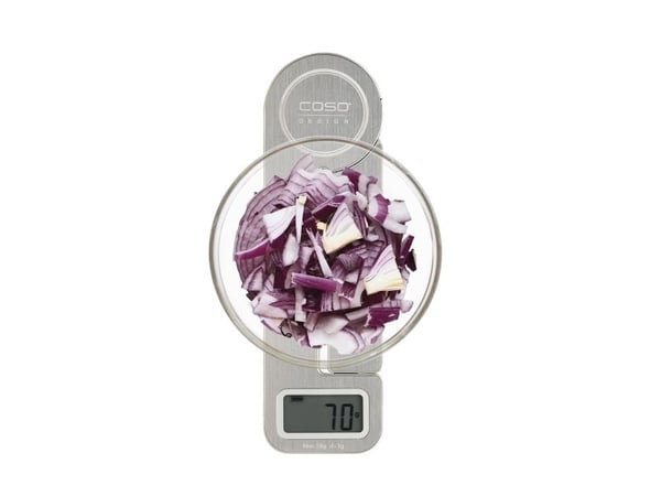 Caso KitchenEcostyle, Elektronisk kjøkkenvekt, 5 kg, 1 g, Rustfritt stål, Rustfritt stål, Benkeplate