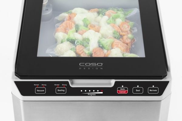 Caso VacuChef 40, Sort, Rustfritt stål, Glass, Rustfritt stål, Berøringskontroll, GS/CE, 280 W, 220 - 240 V