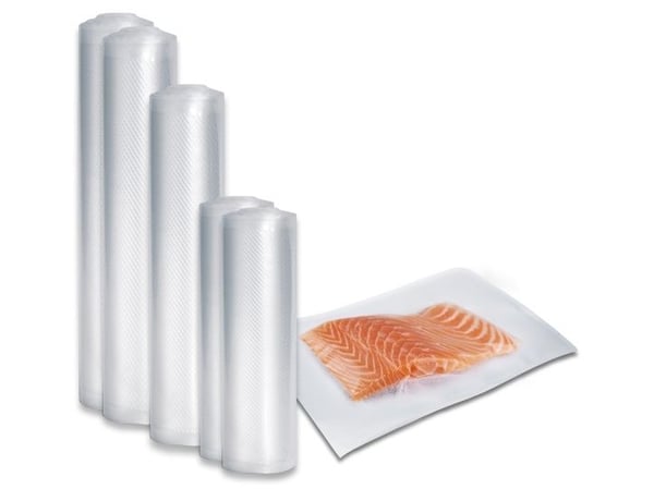 Caso 1237, Vacuum sealer bag + roll, 8 timer