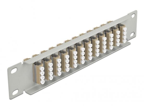 Delock - Patch-panel - LC MM X 48 - grå - 1U - 10"
