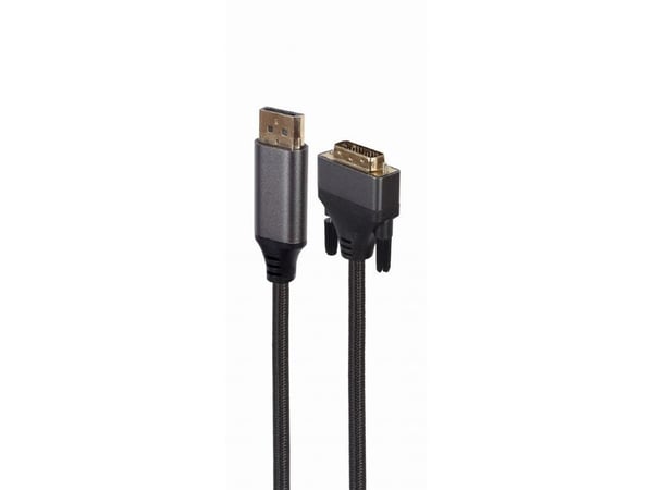 Cablexpert Premium - Adapterkabel - DisplayPort (hann) til DVI-D (hann) - 1.8 m - tommelskruer, 4K 30Hz støtte