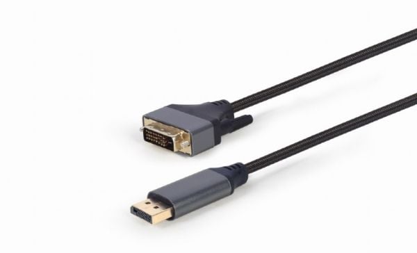 Cablexpert Premium - Adapterkabel - DisplayPort (hann) til DVI-D (hann) - 1.8 m - tommelskruer, 4K 30Hz støtte