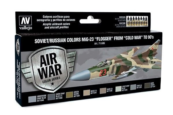 Sovjet/Russiske farger MiG-23 "Flogger" 8x17ml