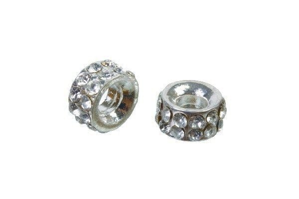 Väliaikainen kaksinkertainen w/rhinestones 8mm 10kpl FS Väliaikainen kaksinkertainen w/rhinestones 8mm 10kpl FS