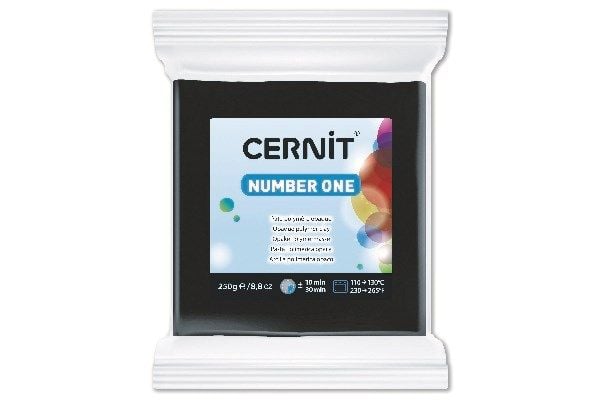 Cernit 100 Number One 250 g svart