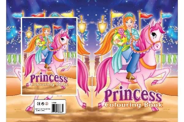 Malebok A4 Princess & Horse 16 sider