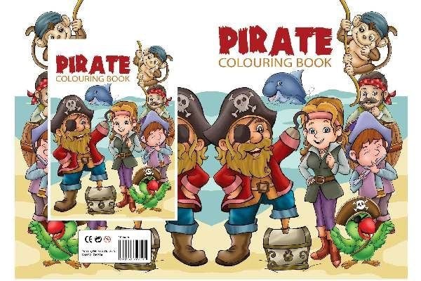 Malebog A4 Pirate 1 med 16 sider