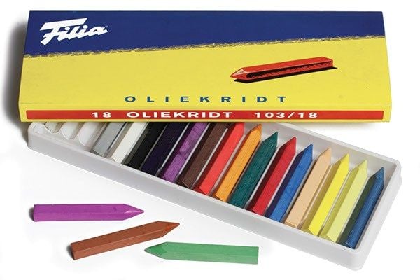 Oljekritor, 18 st