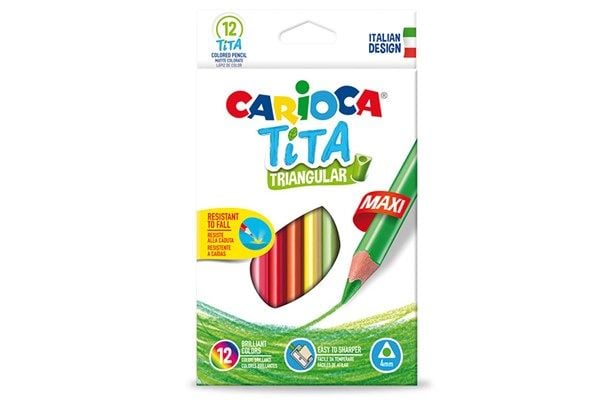 Carioca 8003511427917, Soft (myk), Flerfarget, 12 stykker