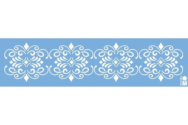Stensil Baroque Style1 17x66 cm