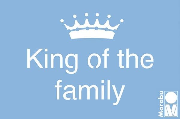 Schablon King of Family 15x10 cm Schablon King of Family 15x10 cm