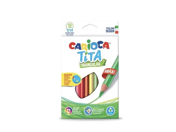 Carioca 8003511427917, Soft (myk), Flerfarget, 12 stykker