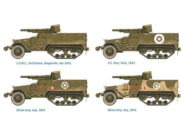Italeri M3, Armored fighting vehicle model, Monteringssett, 1:72, M3, Alle kjønn, Plast