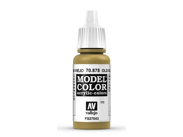 Vallejo 70.878, 17 ml, Kulta, Metalliväri, pullo, pullo