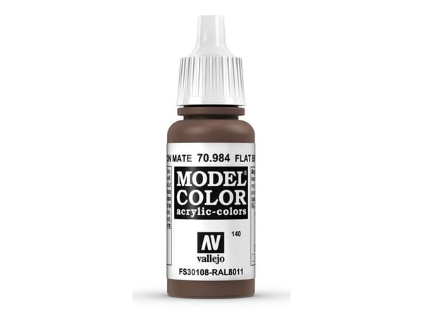 Vallejo 70.984, 17 ml, Ruskea, Matta, Pullo