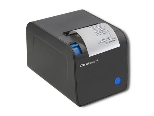 Qoltec - Etikettskriver - termolinje - Rull (8 cm) - 203 dpi - inntil 250 mm/sek - USB