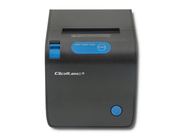 Qoltec - Etikettskriver - termolinje - Rull (8 cm) - 203 dpi - inntil 250 mm/sek - USB