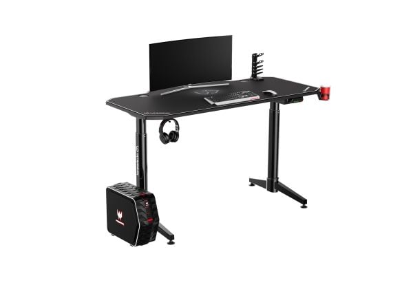 Spillebord Ultradesk LEVEL V2, 140 x 68 cm, hvit