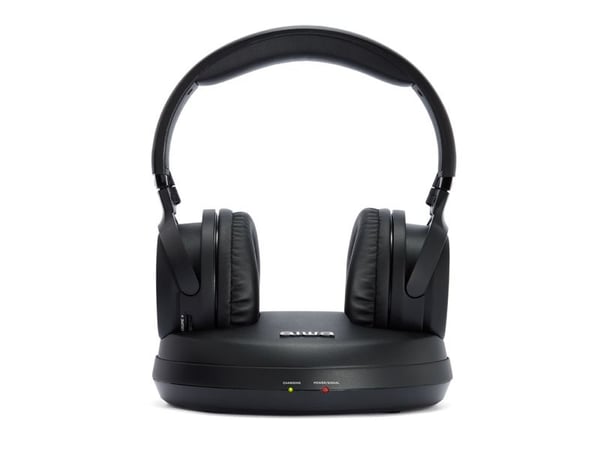 Aiwa WHF-880, Trådløs, Musikk, 40 - 18000 Hz, Hodetelefoner, Sort