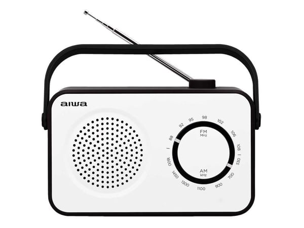 Aiwa R-190BW, Bærbar, Analog, AM, FM, 2 W, 80 - 20000 Hz, 10 cm