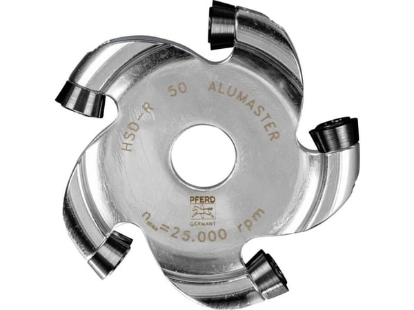 PFERD Milling tools with ALUMASTER HICOAT cutting inserts, HSD-R 50 design for radial applications, 1 stykker