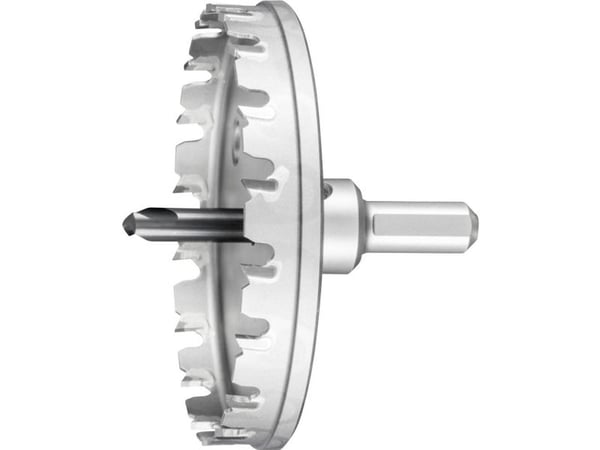PFERD TC hole cutter flat version 8 mm, shank dia. 12 mm, 10 cm