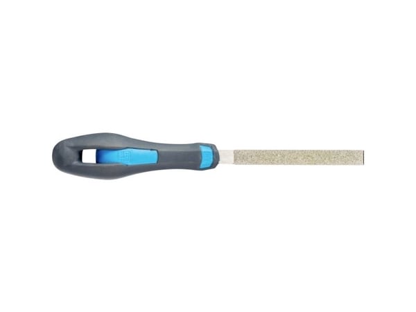 PFERD 15400251, Fil, Flatfil, Slipemateriale, Innsatsherdet stål, Glass, Grafitt, Stål, Teknisk keramikk, Karbid, Svart, Blå, Ergonomisk, 10 mm