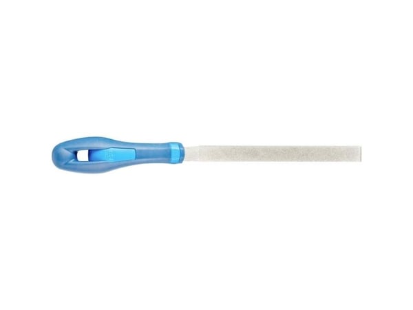 PFERD 15401195, Fil, Flatfil, Slipemateriale, Innsatsherdet stål, Ferritt, Glass, Grafitt, Stål, Teknisk keramikk, Karbid, Blå, Ergonomisk, 13 mm