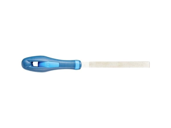 PFERD 15401126, Fil, Flatfil, Slipemateriale, Innsatsherdet stål, Ferritt, Glass, Grafitt, Stål, Teknisk keramikk, Karbid, Blå, Ergonomisk, 11,2 mm