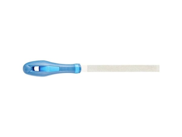 PFERD 15401192, Fil, Flatfil, Slipemateriale, Innsatsherdet stål, Ferritt, Glass, Grafitt, Stål, Teknisk keramikk, Karbid, Blå, Ergonomisk, 13 mm