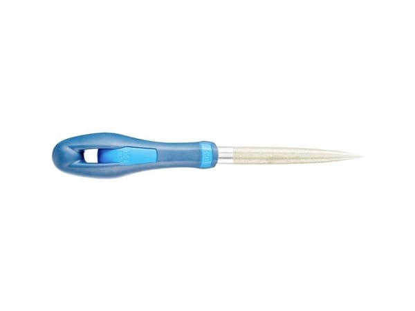 PFERD 15405126, Fil, Rundfil, Slipemateriale, Innsatsherdet stål, Ferritt, Glass, Grafitt, Stål, Teknisk keramikk, Karbid, Blå, Ergonomisk, 12 mm