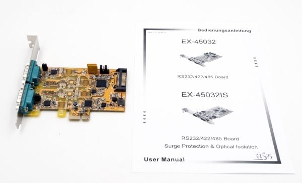 EXSYS EX-45032, PlayStation Network, Seriell, RS-232/422/485, 16 B, 7, 8, 1, 1.5, 2