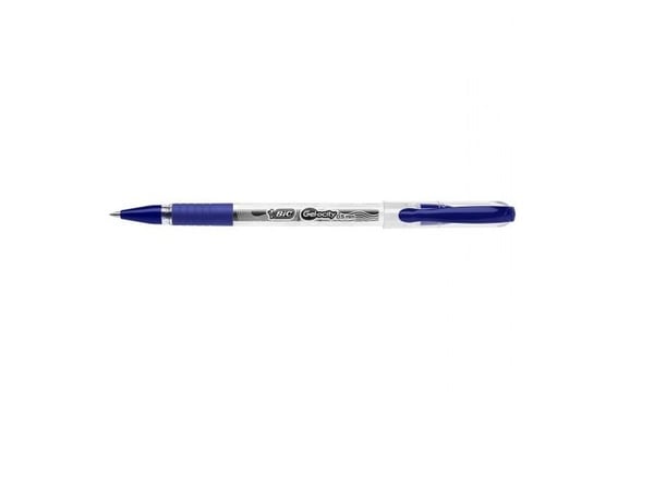 BIC Gel Ink Pen Gel-ocity Stic, 0.5 mm Fine, blå - (30 stk.)