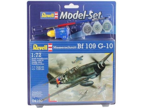 Revell Messerschmitt Bf-109, Luftfarkostmodell med fast vinge, Monteringssats, 1:72, Messerschmitt Bf 109, Plast, Second World War
