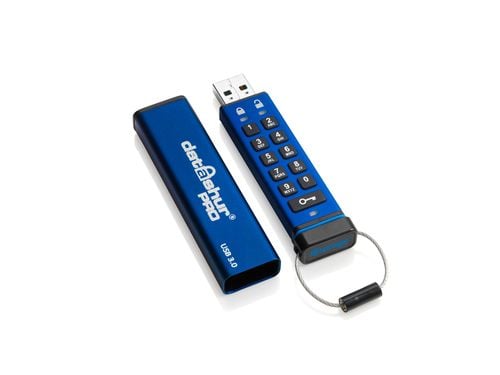 iStorage datAshur PRO - USB-flashstasjon - kryptert - FIPS 140-2 Level 3 - 128 GB - USB 3.0