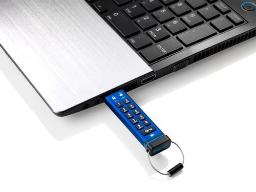 iStorage datAshur PRO - USB-flashstasjon - kryptert - FIPS 140-2 Level 3 - 128 GB - USB 3.0