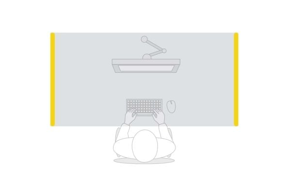 BakkerElkhuizen BE Safety Screen side Acrylic, Lysegrå, PET-filt, Plast, Grå, Akryl, 1 stykker