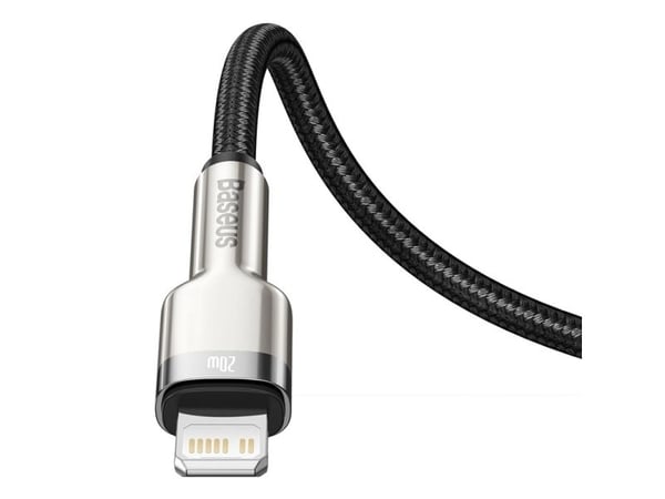 Baseus CATLJK-01, 0,25 m, Lightning, USB C, Hankjønn, Hunkjønn, Sort