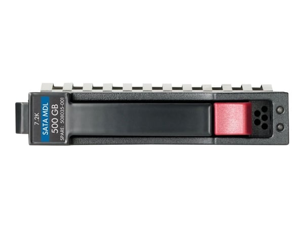 HPE Midline - Hårddisk - 500 GB - hot-swap - 2.5" - SATA 6Gb/s - 7200 rpm - Smart Buy - med HP SmartDrive-bärvåg