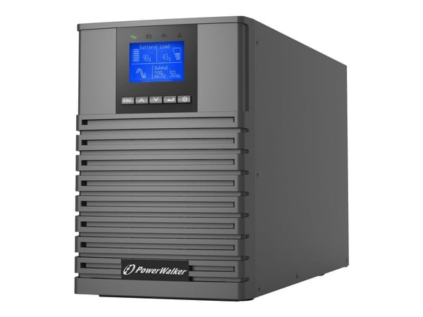 PowerWalker VFI 1500 ICT IoT - UPS - 1500 Watt - 1500 VA - 9 At - Ethernet, RS-232, USB - lähtöliittimet: 4 kpl