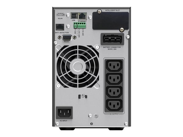 PowerWalker VFI 1500 ICT IoT - UPS - 1500 Watt - 1500 VA - 9 At - Ethernet, RS-232, USB - lähtöliittimet: 4 kpl