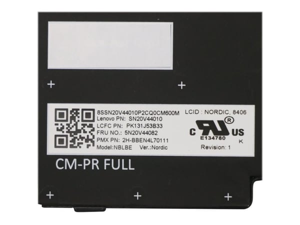 Primax - Erstatningstastatur for bærbar PC - med Trackpoint - bakbelysning - QWERTY - Nordisk - svart - FRU - for ThinkPad P14s Gen 1 20S4, 20S5, 2...