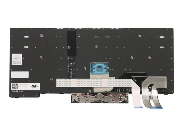 Primax - Erstatningstastatur for bærbar PC - med Trackpoint - bakbelysning - QWERTY - Nordisk - svart - FRU - for ThinkPad P14s Gen 1 20S4, 20S5, 2...