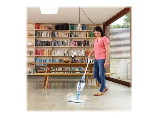 BLACK+DECKER FSMH1321 - Damprenser - pinne/håndholdt (2-i-1) - hvit/vann BLACK+DECKER FSMH1321 - Damprenser - pinne/håndholdt (2-i-1) - hvit/vann