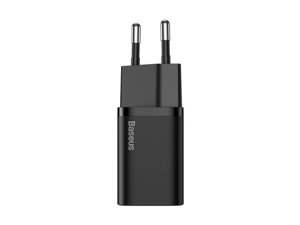Baseus - Strømadapter - 20 watt - 3 A - PD 3.0 (USB-C) - på kabel: Lightning - svart