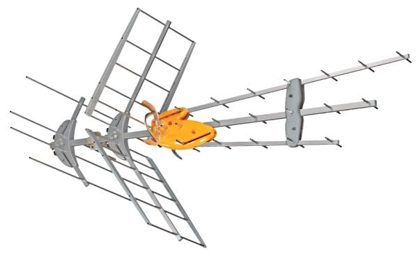 Televes DAT BOSS MIX - Antenn - dubbla dipoler, Yagi - TV - 16 dBi (för 470 - 698 MHz/BOSSTech av), 41 dBi (för 470 - 698 MHz/BOSSTech på), 8,5 dBi...